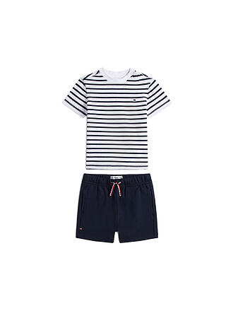 TOMMY HILFIGER | Set neonato 2 pezzi T-shirt e shorts