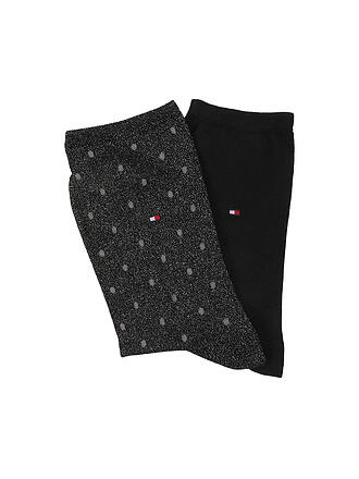 TOMMY HILFIGER | Calze 2 pz. lurex nero