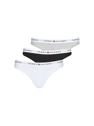 TOMMY HILFIGER | Slip confezione da 3 nero / bianco / grigio