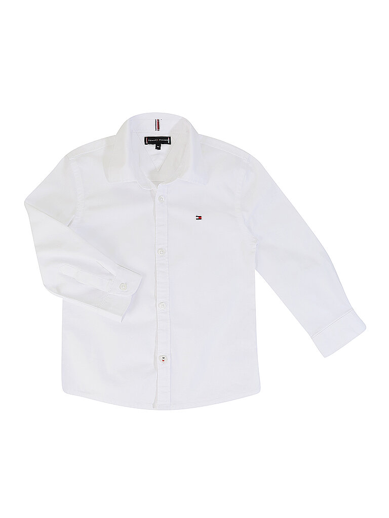 Camicia slim fit da ragazzo bianco 128