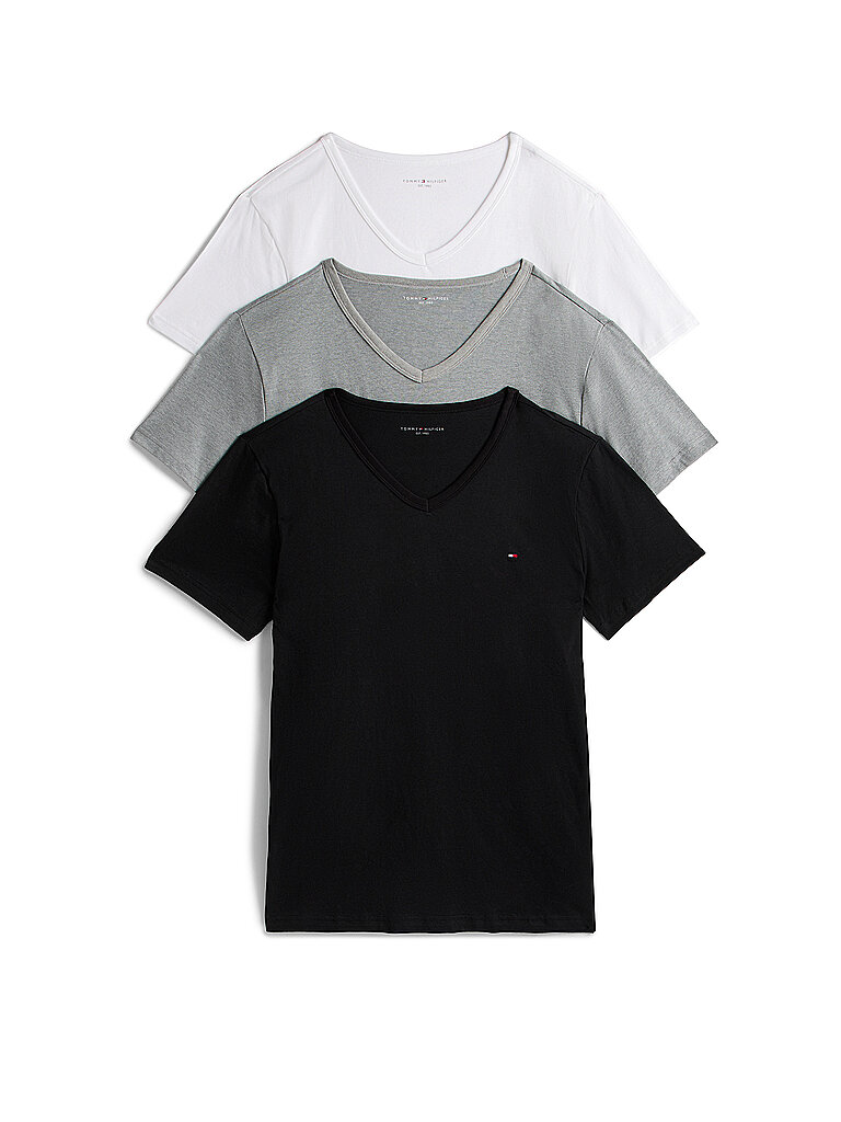 T-Shirt confezione da 3 grigio chiaro L
