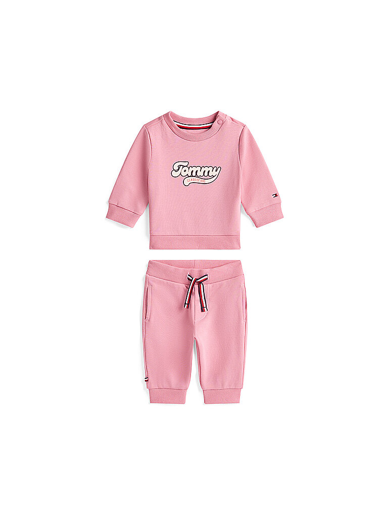 Set neonato 2 pezzi felpa e pantaloni da jogging rosa 68