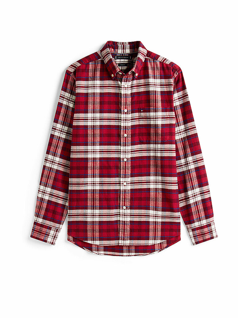 Camicia regular fit rosso L