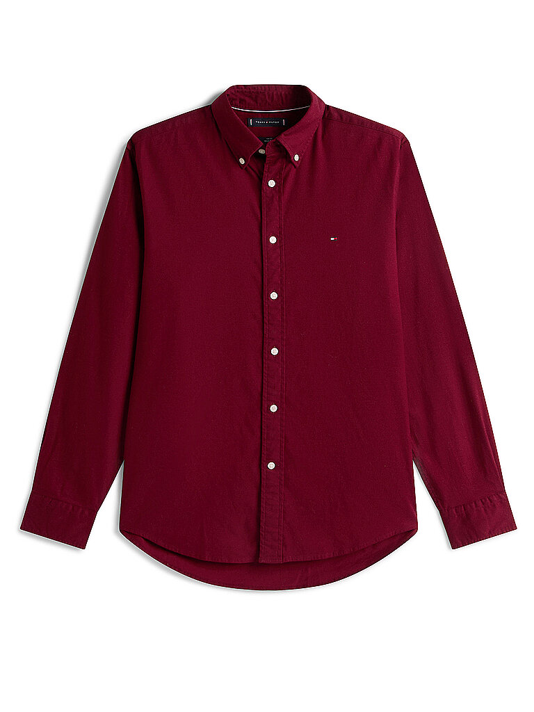 Camicia regular fit rosso scuro XXXL