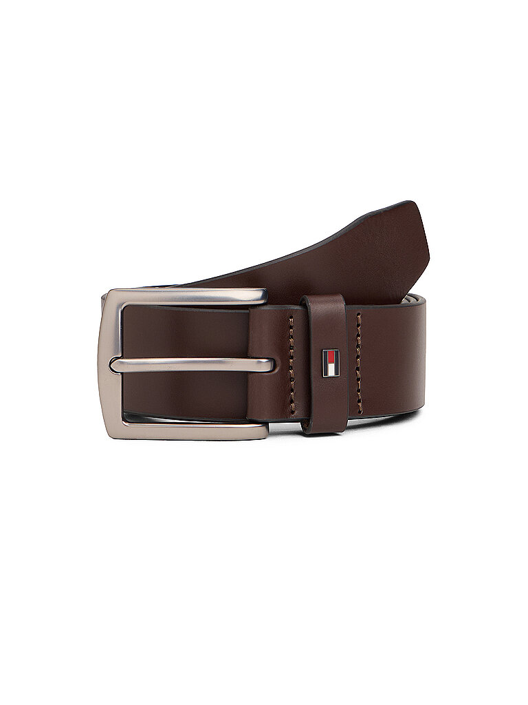 Cintura in pelle marrone 80