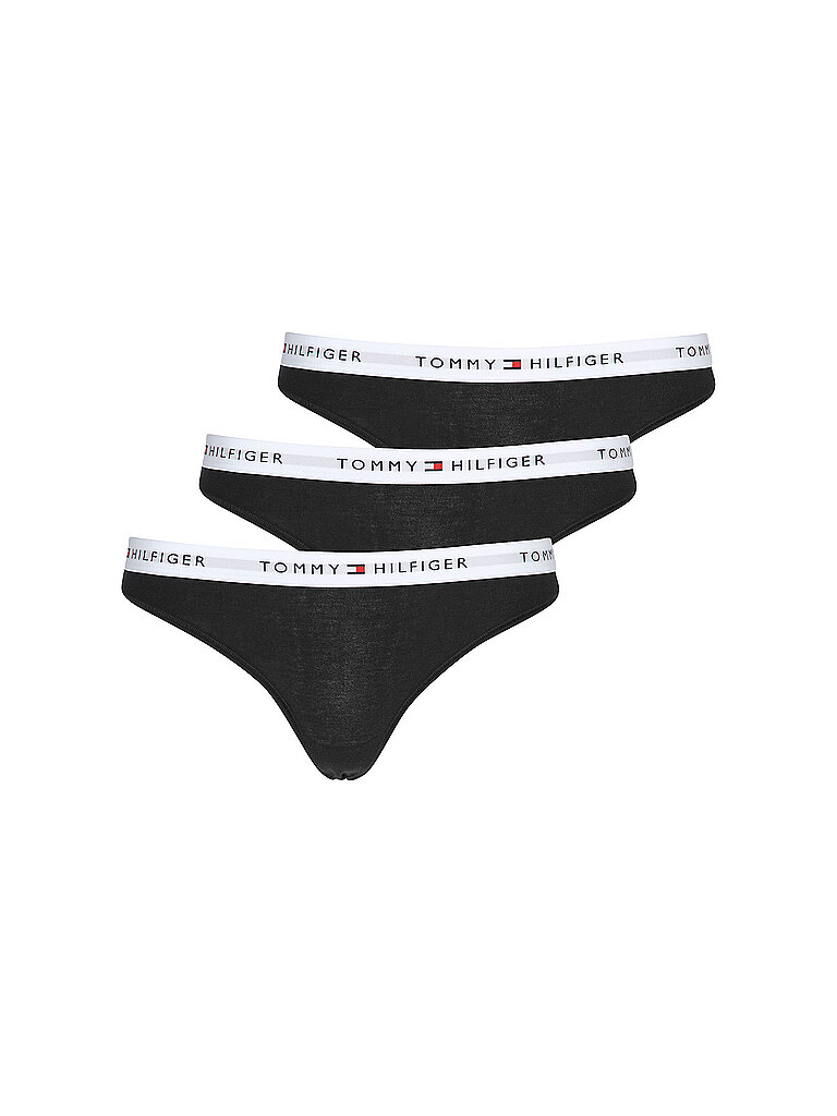 String confezione da 3 nero nero L
