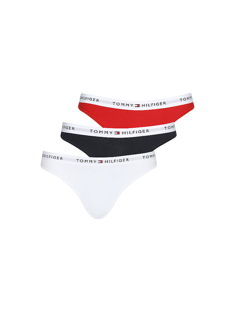 Slip confezione da 3 bianco / navy / rosso bianco S
