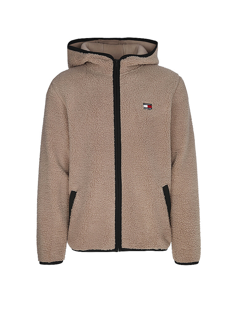 Giacca in pile beige XL