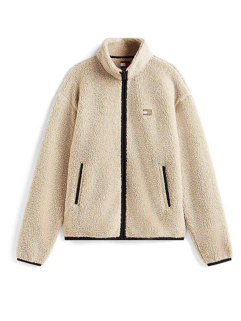 Giacca in pile crema M