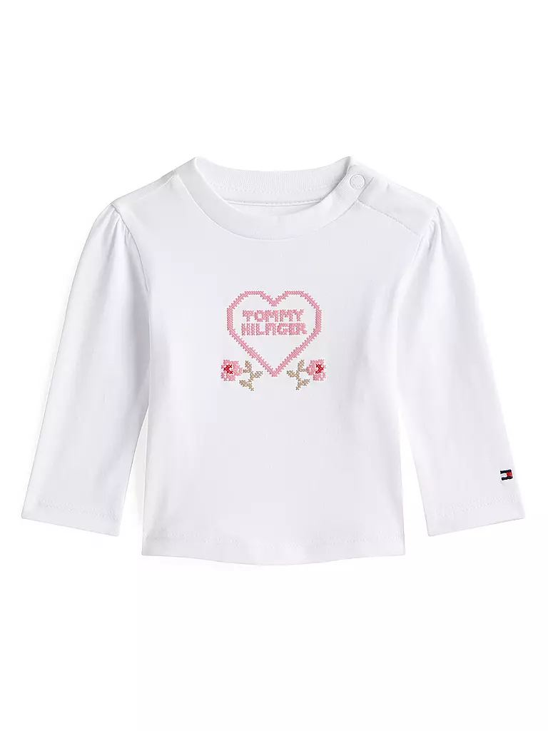 TOMMY HILFIGER | Baby Langarmshirt | Bianco