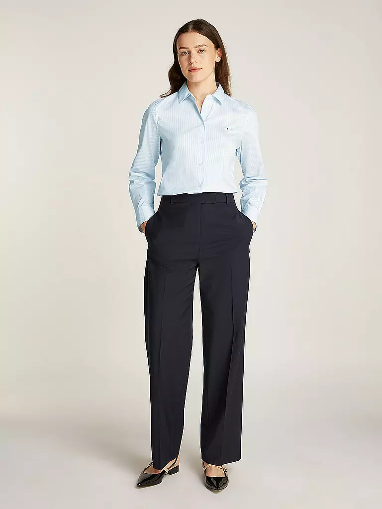 TOMMY HILFIGER | Bluse Regular Fit | Blu chiaro