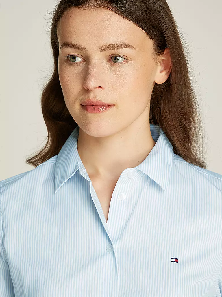 TOMMY HILFIGER | Bluse Regular Fit | Blu chiaro