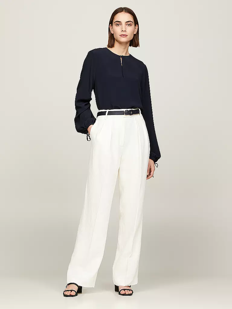 TOMMY HILFIGER | Businesshose Relaxed Fit ELEVATED | Bianco
