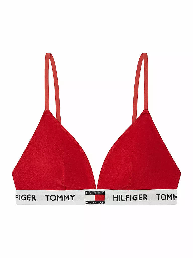 TOMMY HILFIGER | Bustier imbottito a triangolo rosso | Rosso