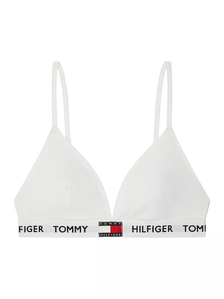 TOMMY HILFIGER | Bustier Padded Triangle BH white | Bianco