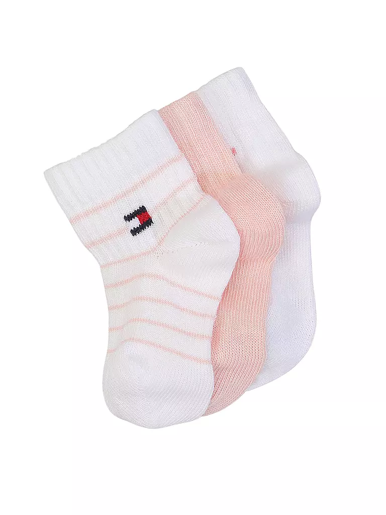 TOMMY HILFIGER | Calzini da neonata confezione da 3 | Rosa
