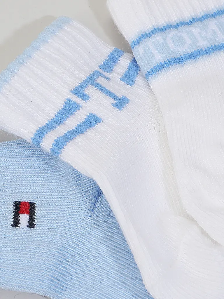 TOMMY HILFIGER | Calzini da neonato, confezione da 3, azzurro | Blu chiaro