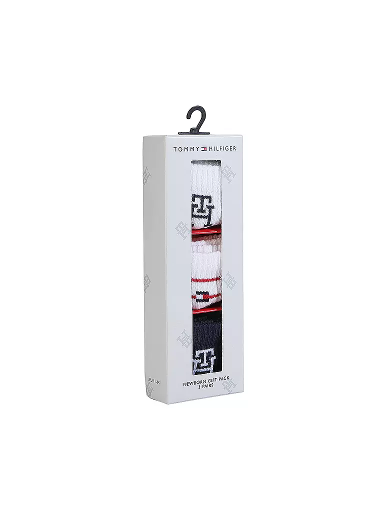 TOMMY HILFIGER | Calzini da neonato, confezione da 3 | 