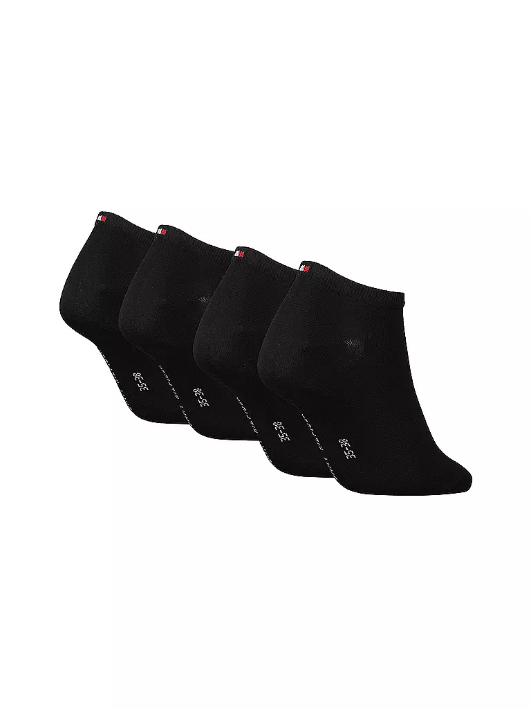TOMMY HILFIGER | Calzini sneaker confezione da 4 nero | Nero