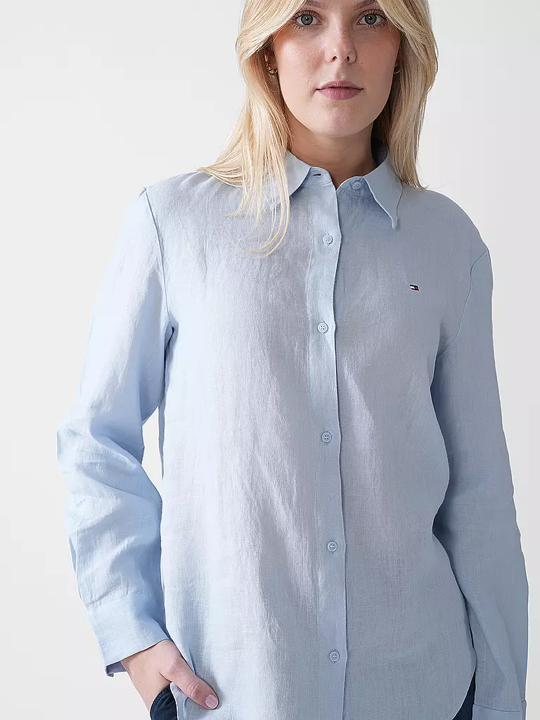 TOMMY HILFIGER | Camicia di lino | Blu chiaro