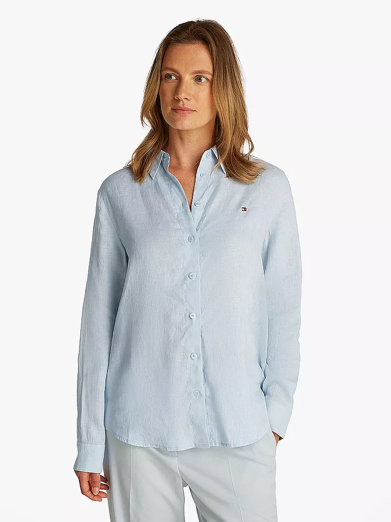 TOMMY HILFIGER | Camicia di lino | Blu chiaro