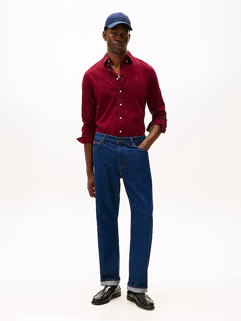 TOMMY HILFIGER | Camicia regular fit | Rosso scuro