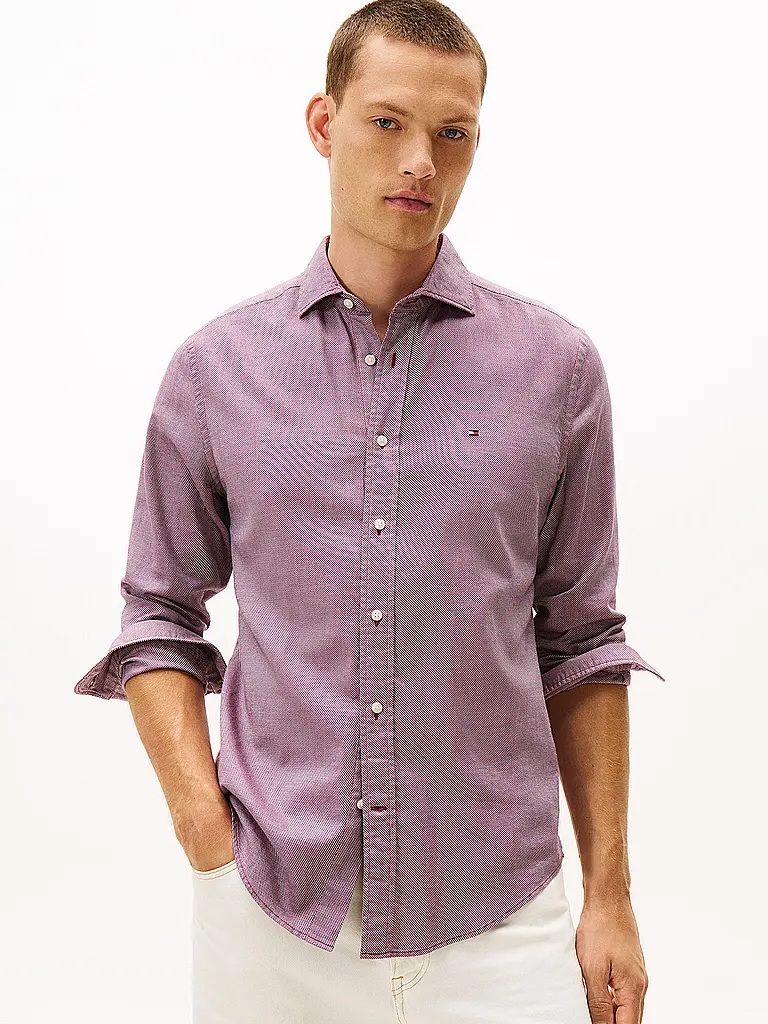 TOMMY HILFIGER | Camicia regular fit | Rosso scuro