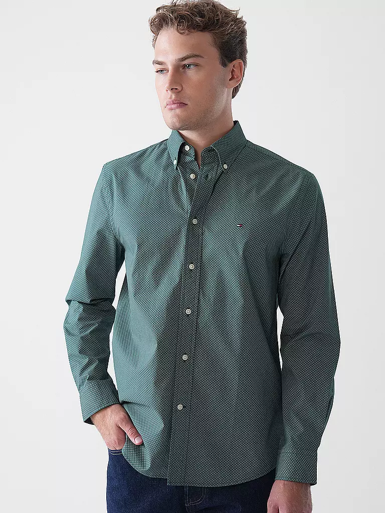 TOMMY HILFIGER | Camicia Regular Fit | Verde scuro