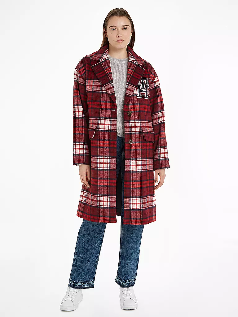 TOMMY HILFIGER | Cappotto di lana | Rosso