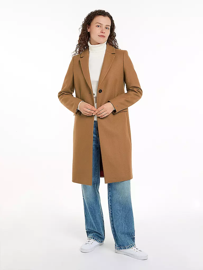 TOMMY HILFIGER | Cappotto di lana | Cammello