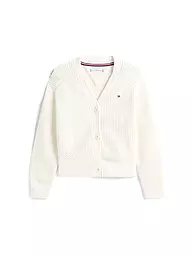 TOMMY HILFIGER | Cardigan da bambina in ciniglia | Crema