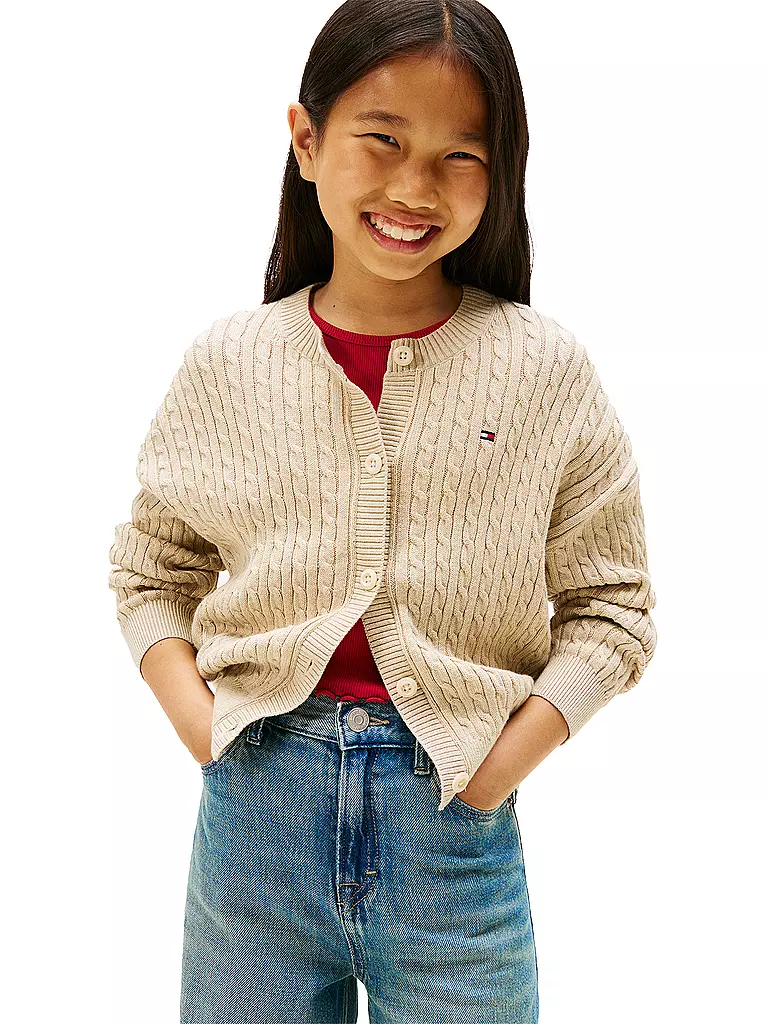TOMMY HILFIGER | Cardigan da ragazza | Beige