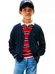 TOMMY HILFIGER | Cardigan da ragazzo | Blu scuro