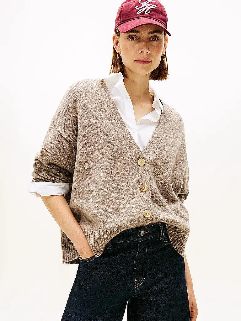 TOMMY HILFIGER | Cardigan | Marrone chiaro