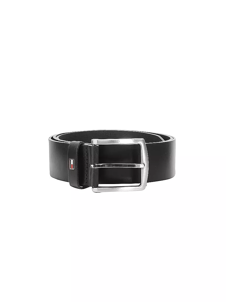 TOMMY HILFIGER | Cintura in pelle "New Denton" | Nero