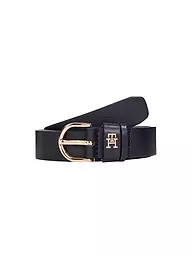 TOMMY HILFIGER | Cintura in pelle ESSENTIAL | Blu scuro