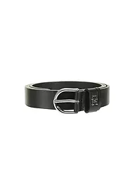 TOMMY HILFIGER | Cintura in pelle TH TIMELESS | Nero