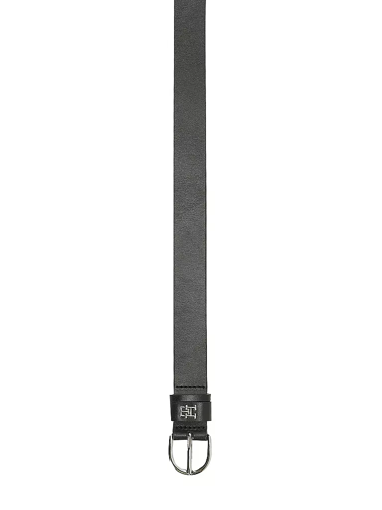 TOMMY HILFIGER | Cintura in pelle TH TIMELESS | Nero