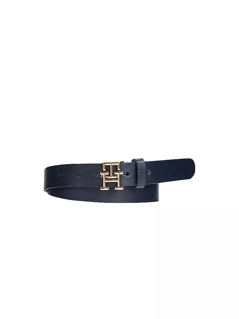 TOMMY HILFIGER | Cintura in pelle | Blu scuro