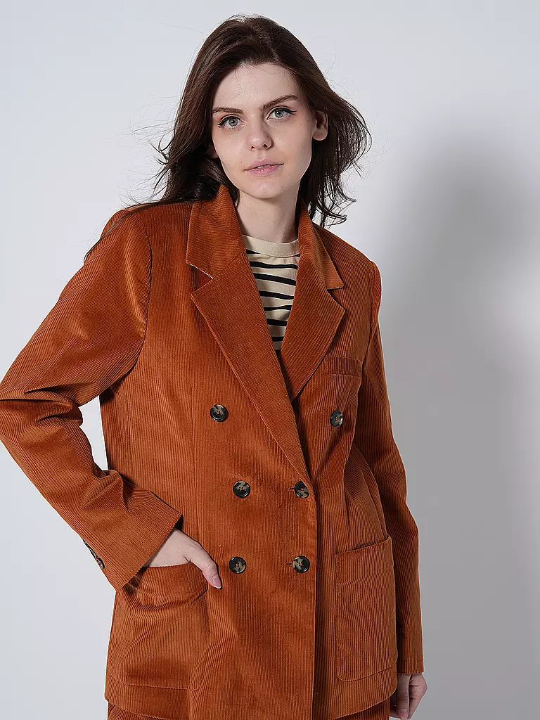 TOMMY HILFIGER | Cord Blazer Relaxed Fit | Arancione