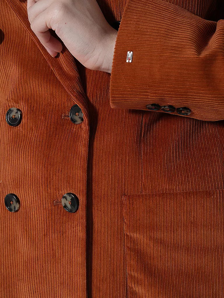 TOMMY HILFIGER | Cord Blazer Relaxed Fit | Arancione