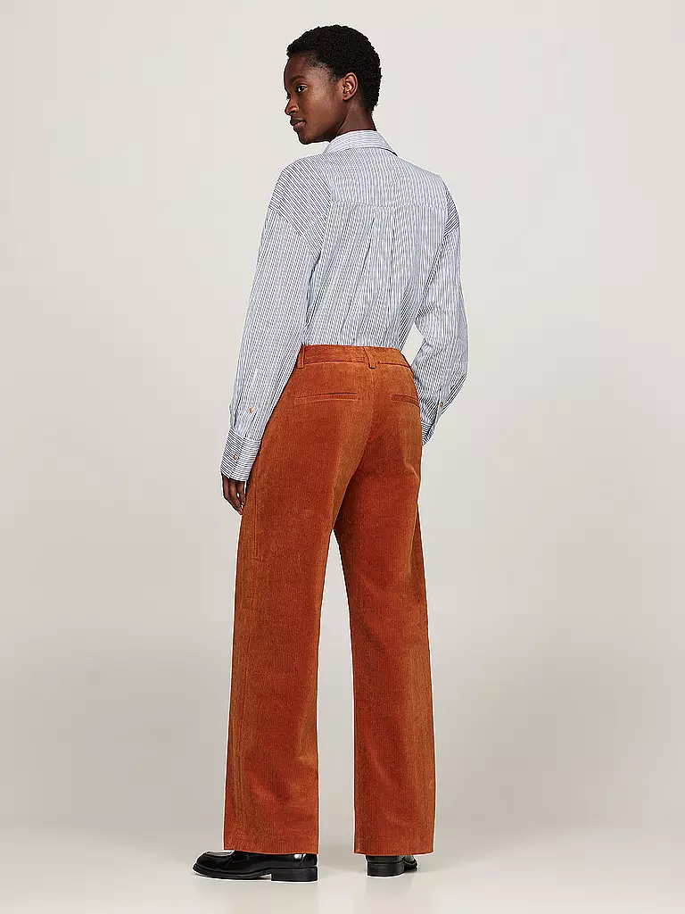 TOMMY HILFIGER | Cordhose Relaxed Straight Fit | Arancione