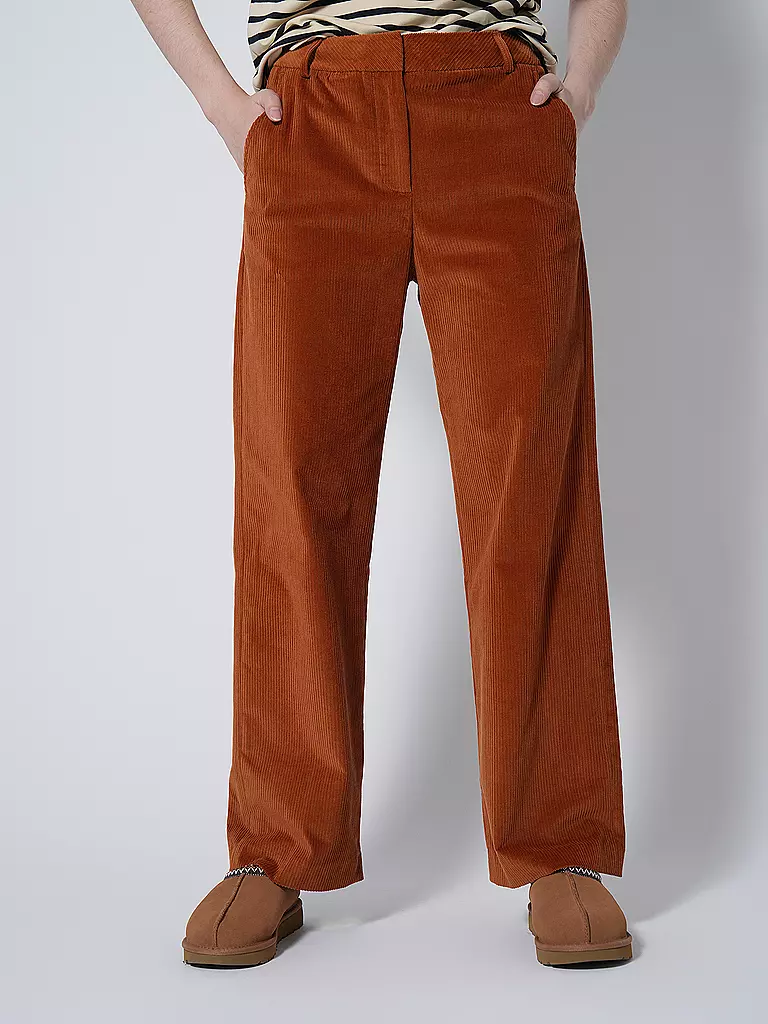 TOMMY HILFIGER | Cordhose Relaxed Straight Fit | Arancione