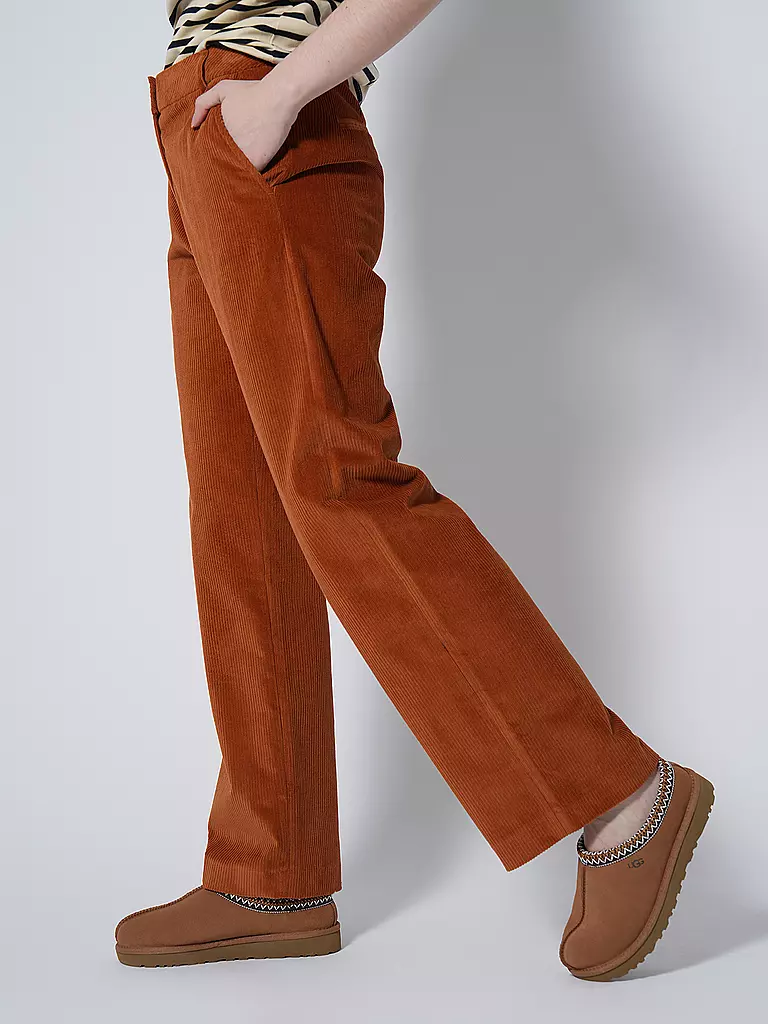 TOMMY HILFIGER | Cordhose Relaxed Straight Fit | Arancione