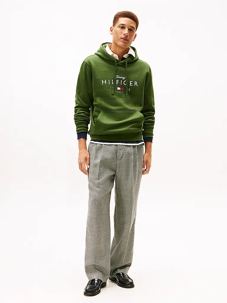 TOMMY HILFIGER | Felpa con cappuccio - Hoodie | Verde scuro