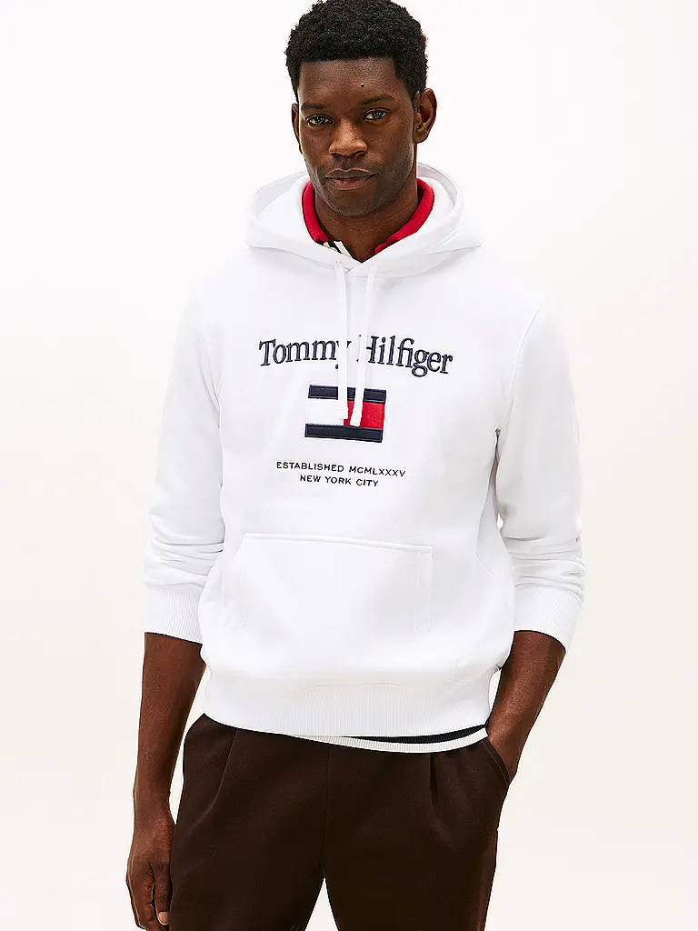TOMMY HILFIGER | Felpa con cappuccio - Hoodie | Bianco
