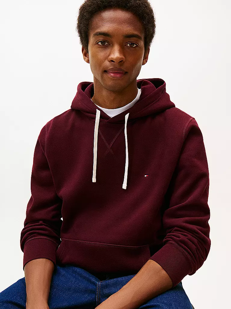 TOMMY HILFIGER | Felpa con cappuccio - Hoodie | Rosso scuro