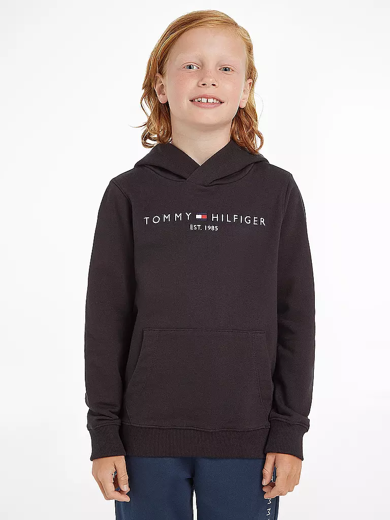 TOMMY HILFIGER | Felpa con cappuccio da ragazzo - Hoodie | Nero