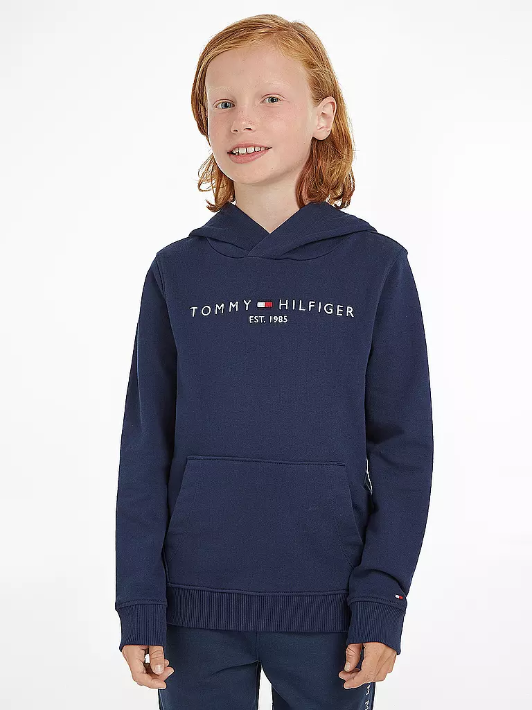 TOMMY HILFIGER | Felpa con cappuccio da ragazzo - Hoodie | Blu scuro