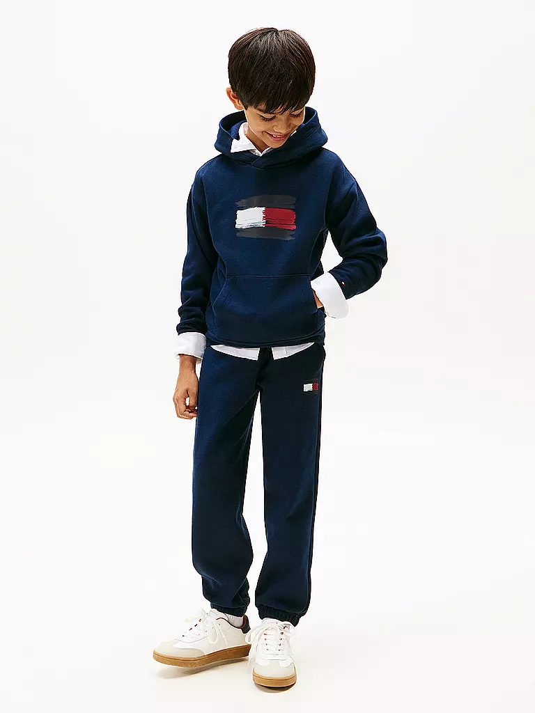 TOMMY HILFIGER | Felpa con cappuccio da ragazzo - Hoodie | Blu scuro